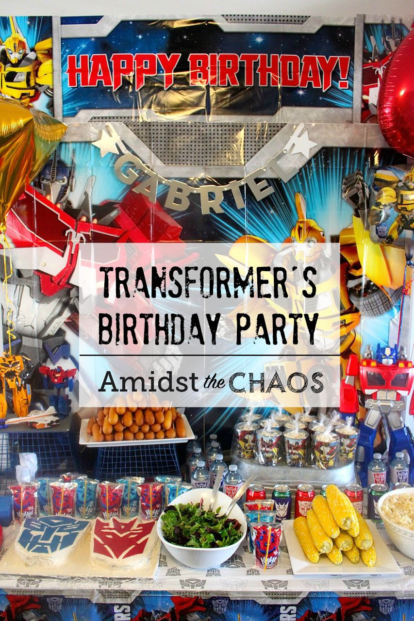 Transformer Party Food Ideas
 Transformers Birthday Party Amidst the Chaos