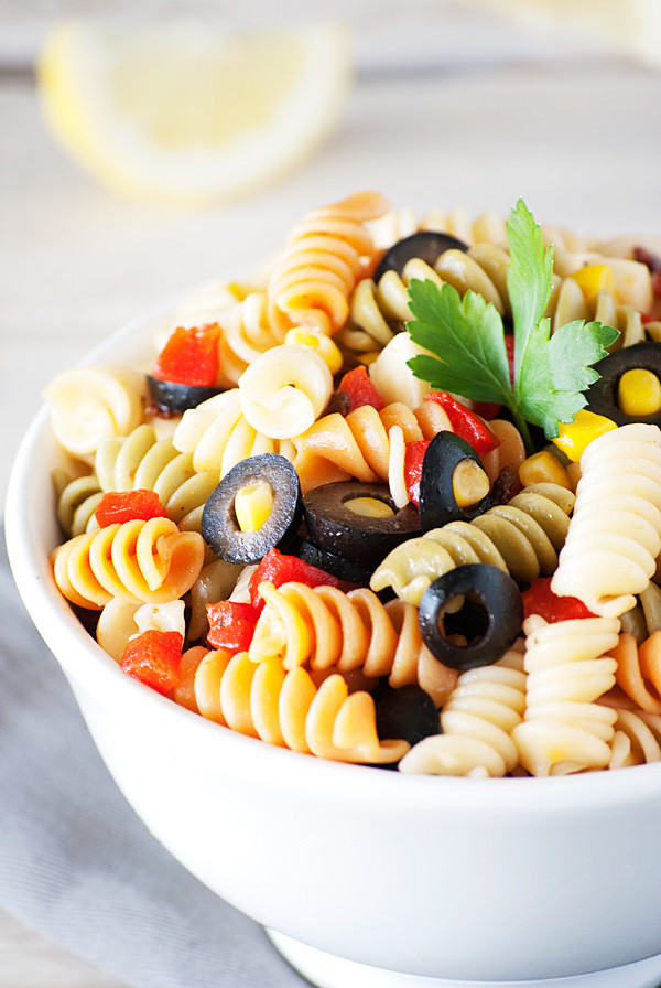 Tri Color Rotini Pasta Salad Recipe
 Tri Color Rotini Pasta Salad