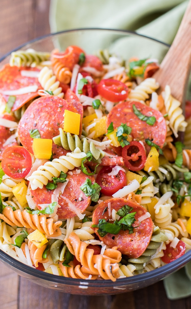 Tri Color Rotini Pasta Salad Recipe
 Pepperoni Pasta Salad Recipe