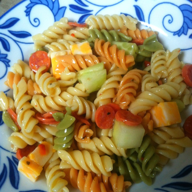 Tri Color Rotini Pasta Salad Recipe
 tri color pasta salad recipes italian dressing