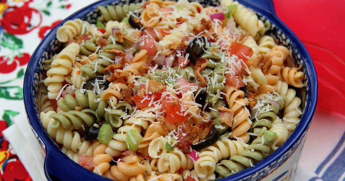 Tri Color Rotini Pasta Salad Recipe
 Deep South Dish Tri Color Italian Rotini Pasta Salad