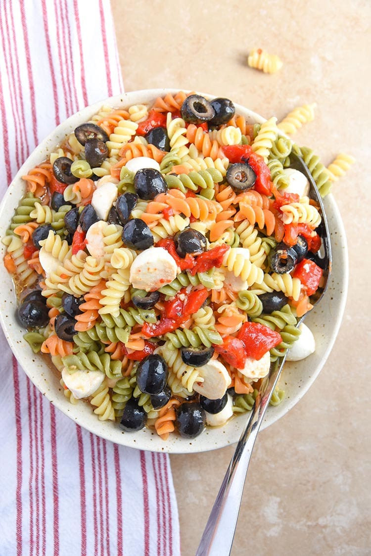 Tri Color Rotini Pasta Salad Recipe
 Tri Color Pasta Salad Recipe Courtney s Sweets