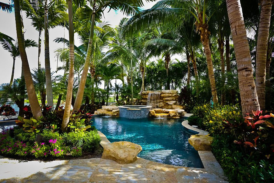 Tropical Backyard Decorations
 25 Spectacular Tropical Pool Landscaping Ideas