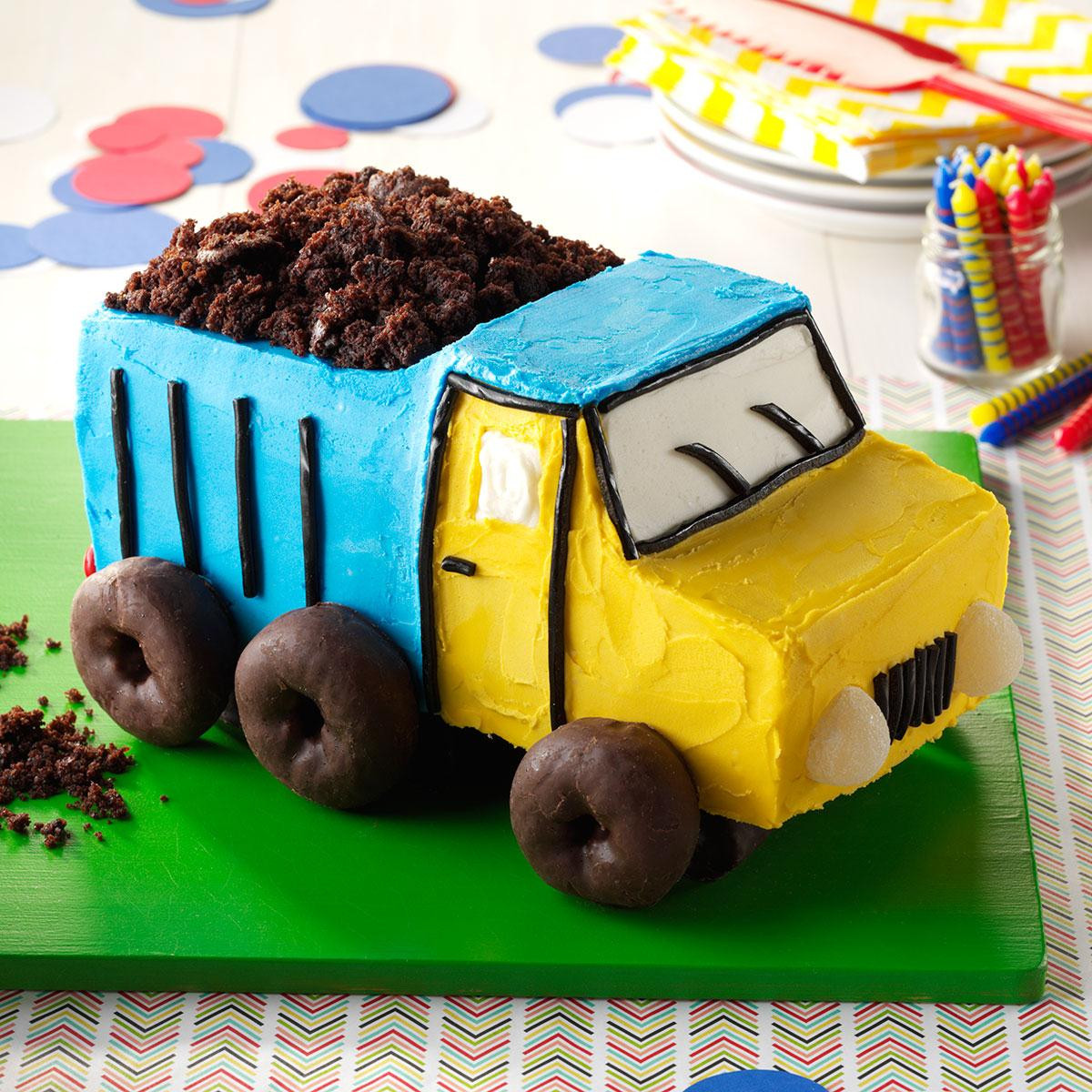 Truck Birthday Cakes
 Dump Truck Cake Recipe