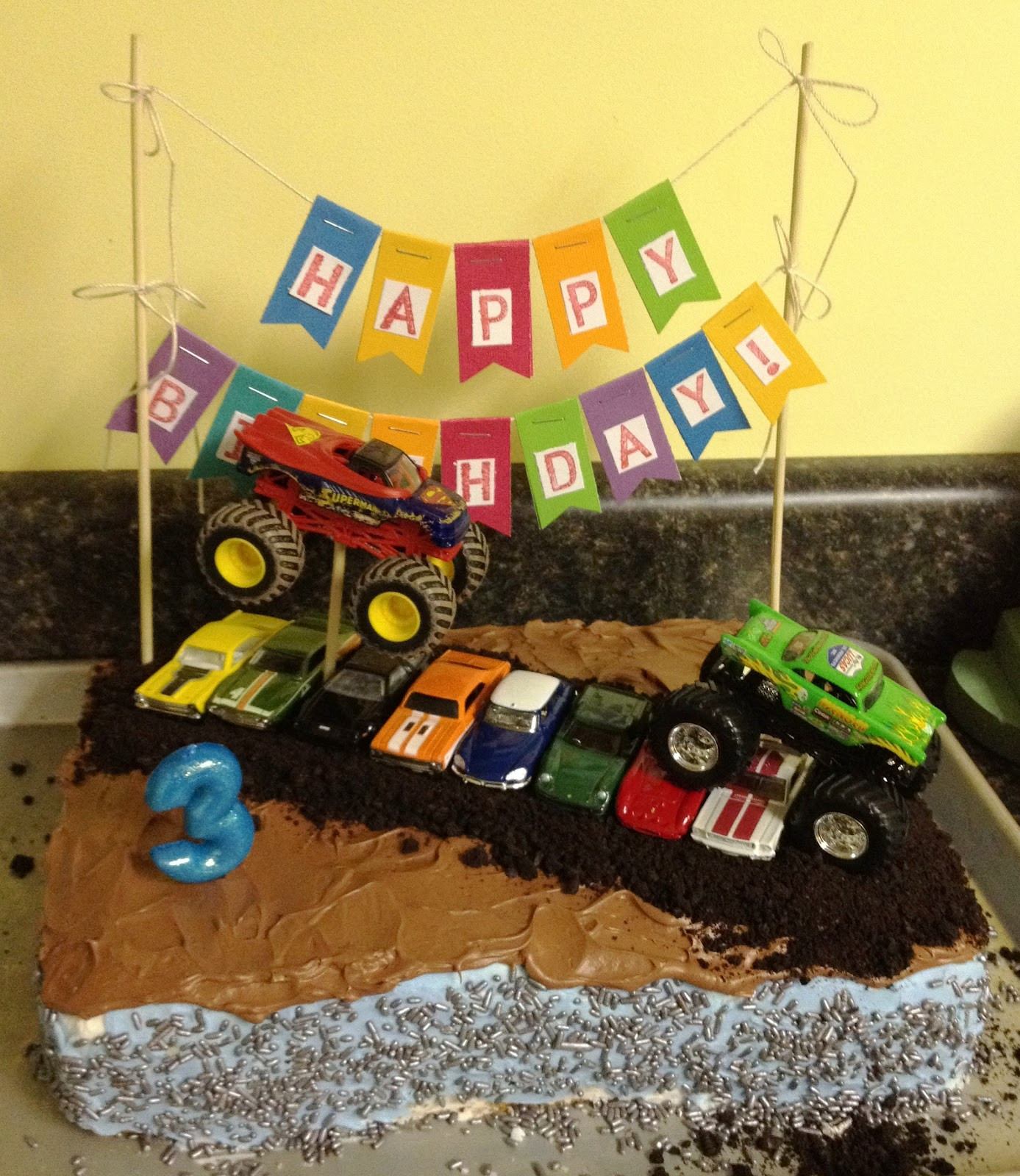 Truck Birthday Cakes
 WhimsiKel Monster Truck Birthday Cake