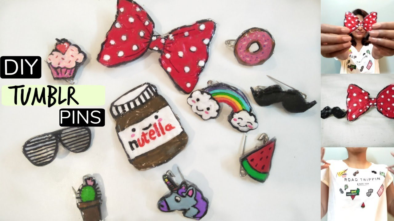 Tumblr Pins
 DIY Tumblr Pins Brooches 3 Methods Using Glue