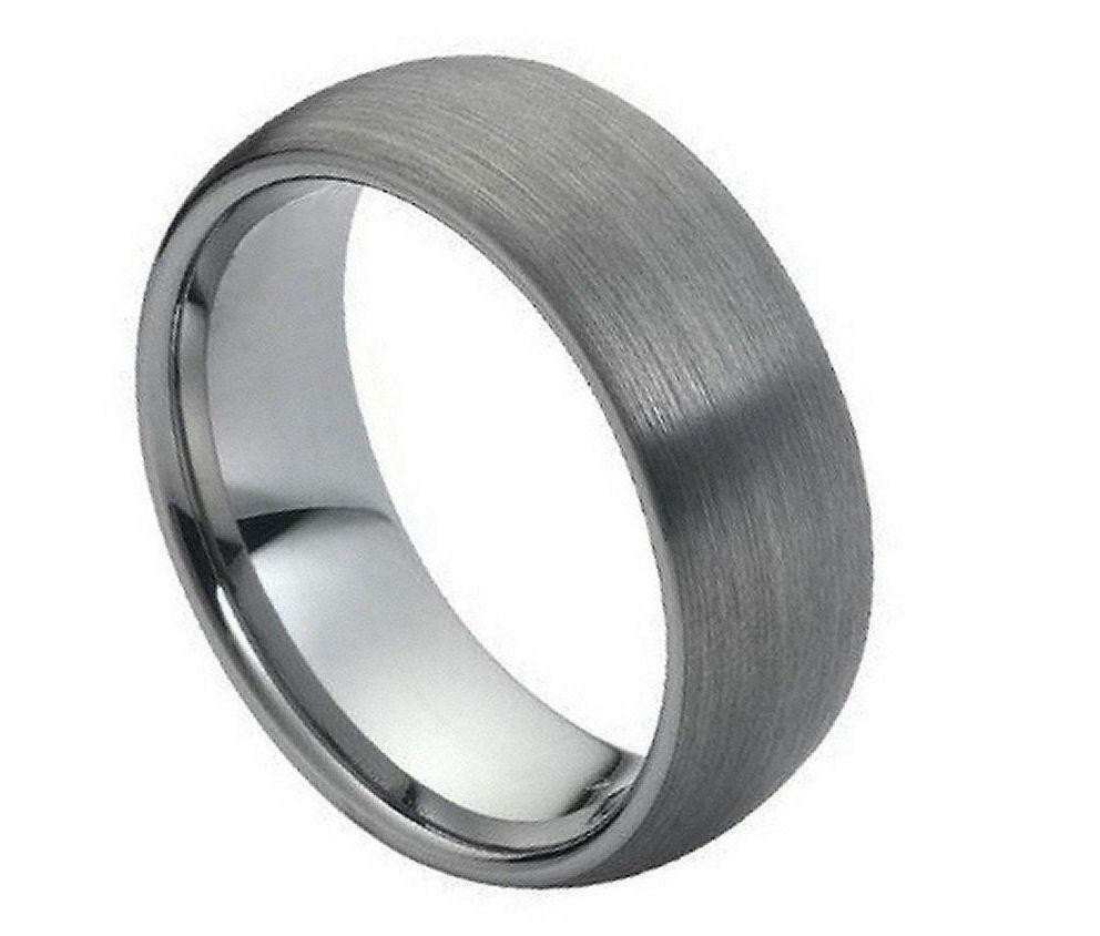 Tungsten Wedding Ring
 Tungsten Carbide Wedding Band Ring 8MM with Dome Brushed