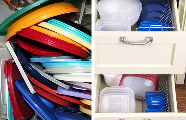 Tupperware Organizer DIY
 12 DIY Kitchen Projects to Clean Up Your Eating Habits