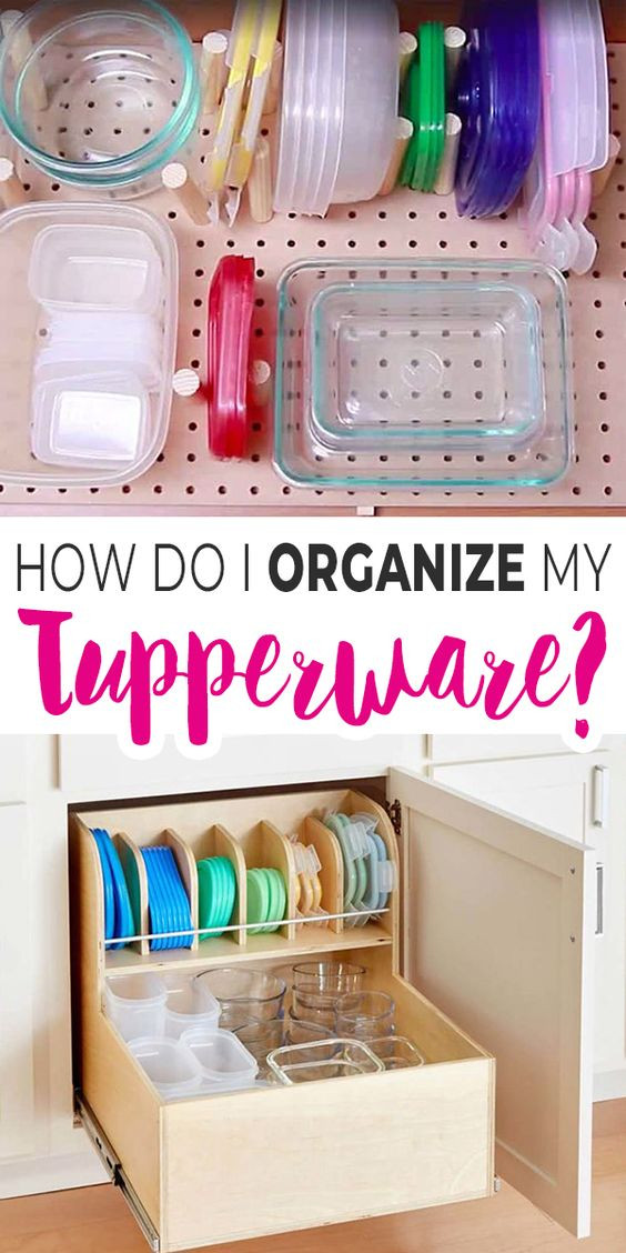 Tupperware Organizer DIY
 Make Your Own Tupperware Organizer • The Bud Decorator