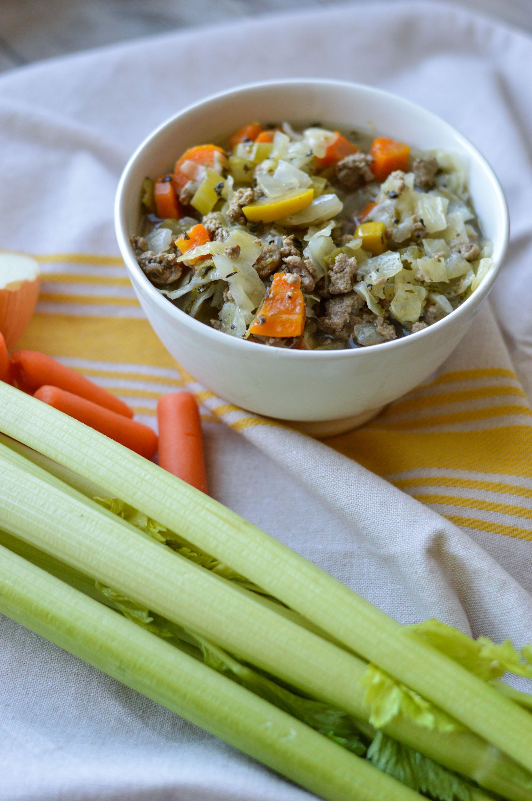 Turkey Cabbage Soup
 Turkey and Ve able Cabbage Soup