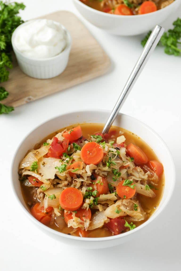 Turkey Cabbage Soup
 Easy Russian Cabbage Soup with Ground Turkey The Forked