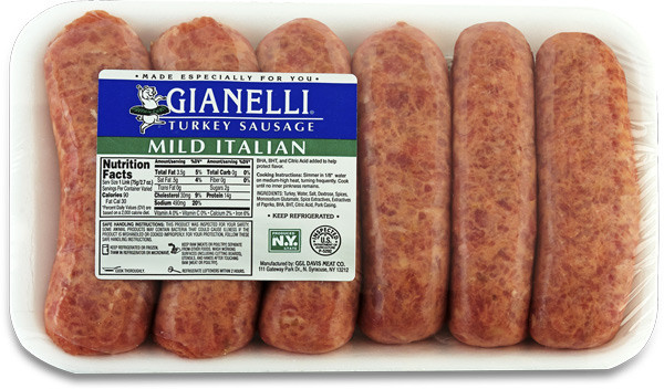 Turkey Sausage Nutrition
 Our Products – Gianelli Sausage