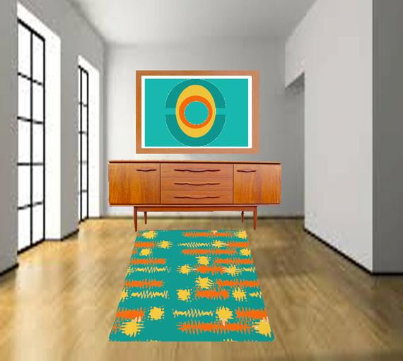 Turquoise Rug Living Room
 Turquoise Rug Area Rug Designer rug Living Room Rug