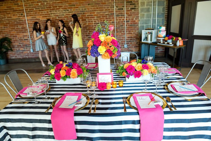 Tween Birthday Party Places
 Kara s Party Ideas Floral Art Tween Birthday Party