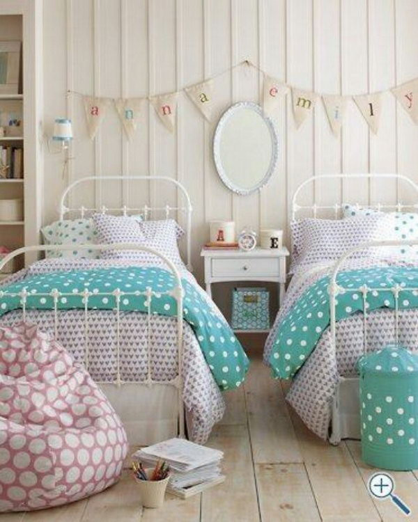 Twin Girl Bedroom Ideas
 40 Cute and InterestingTwin Bedroom Ideas for Girls Hative