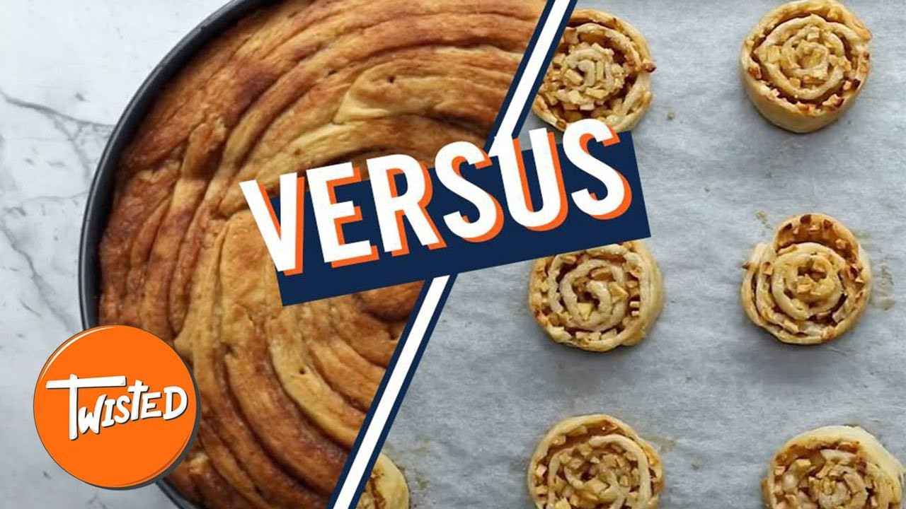 Twisted Cinnamon Swirl Apple Pie
 Mini Vs Monster Apple Pie Cinnamon Swirls