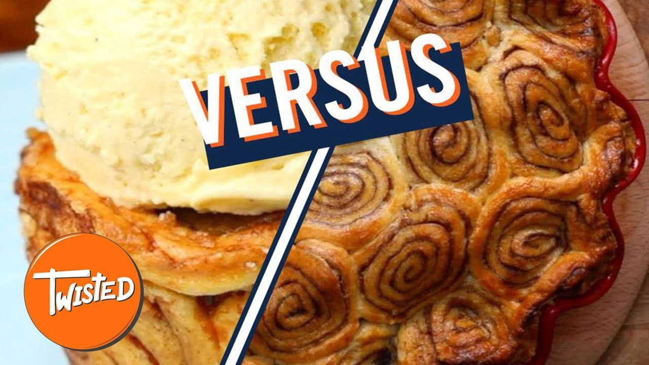 Twisted Cinnamon Swirl Apple Pie
 Mini Vs Monster Cinnamon Swirl Apple Pie