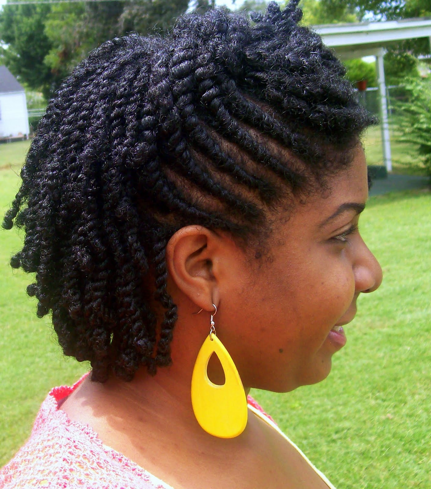 Twisted Hairstyles For Natural Hair
 Flat twist styles for short natural hair BakuLand