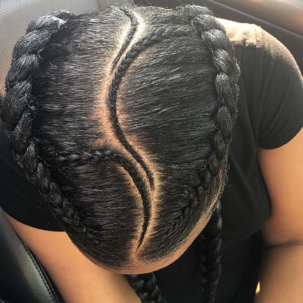 Two French Braids Black Hairstyles
 Two Braids Hairstyles