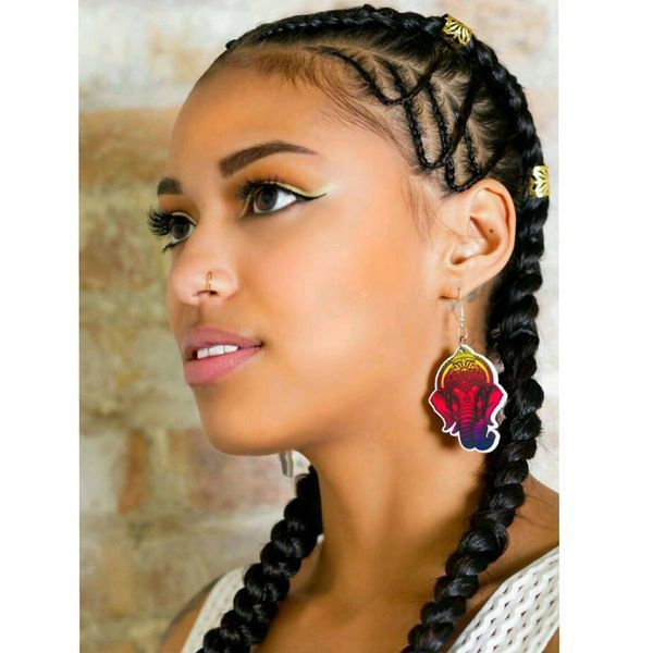Two French Braids Black Hairstyles
 Two Braids Hairstyles