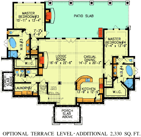 Two Master Bedroom Floor Plan
 Dual Master Suites GE