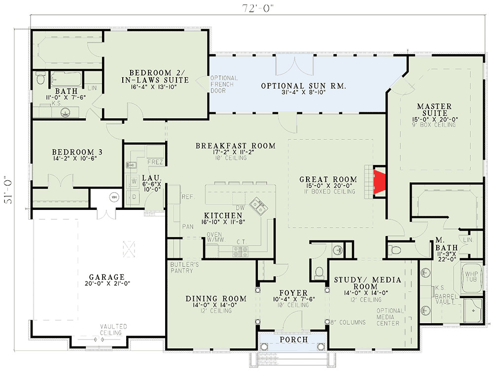 Two Master Bedroom Floor Plan
 Two Master Suites ND