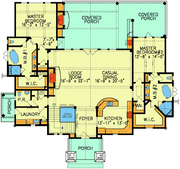 Two Master Bedroom Floor Plan
 Dual Master Suites GE