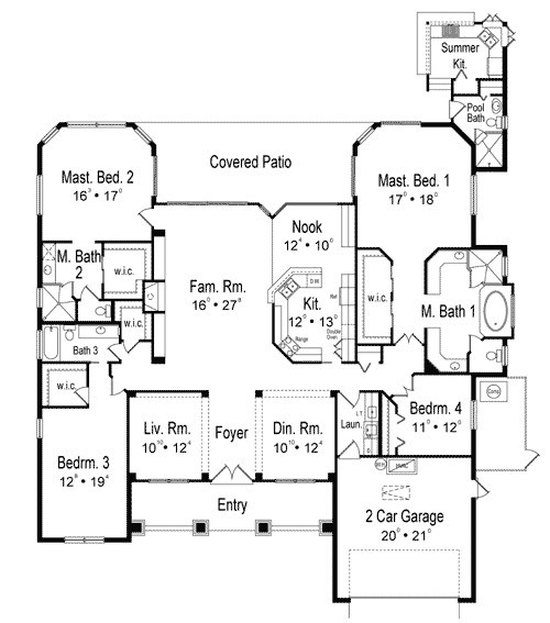 Two Master Bedroom Floor Plan
 Two Master Bedrooms HD