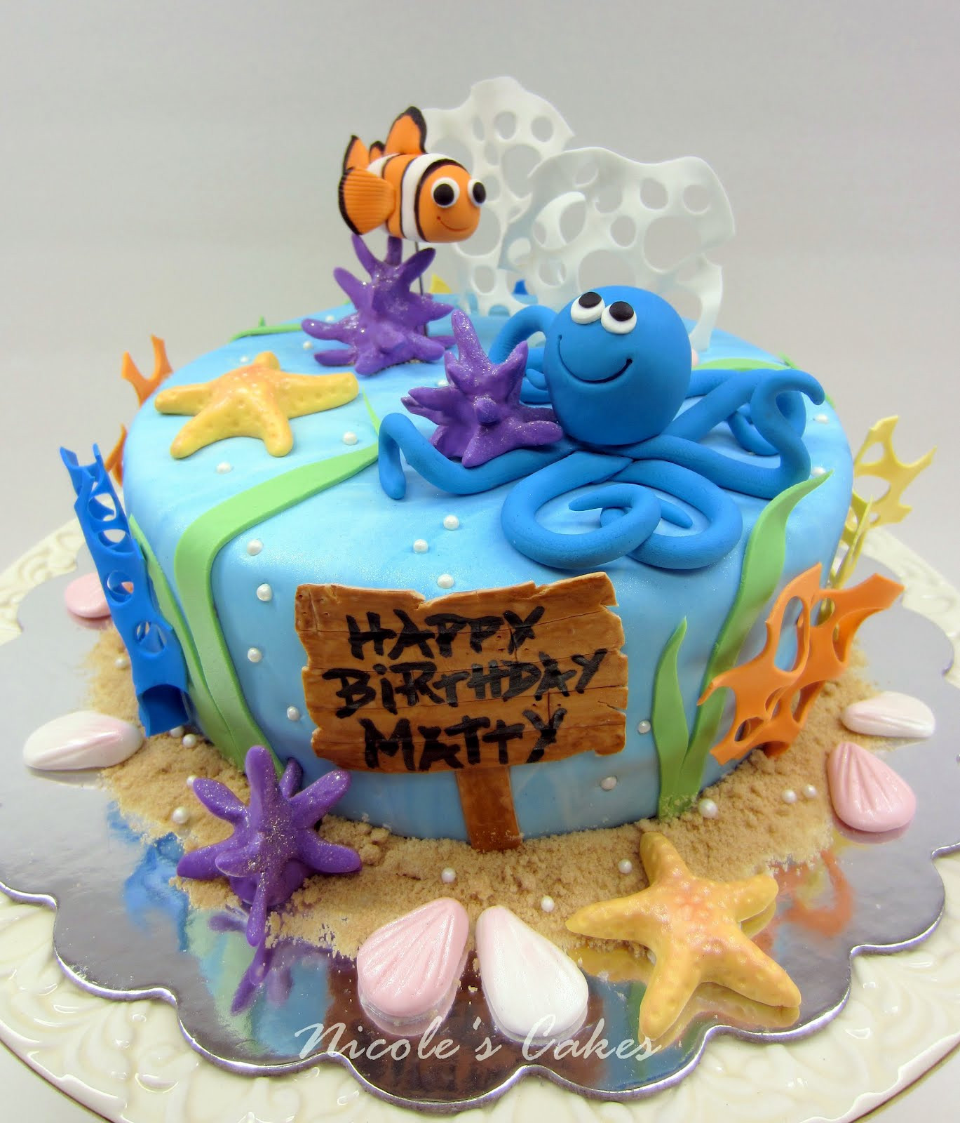 Under The Sea Birthday Cake
 Birthday Cakes Under The Sea Birthday Cake