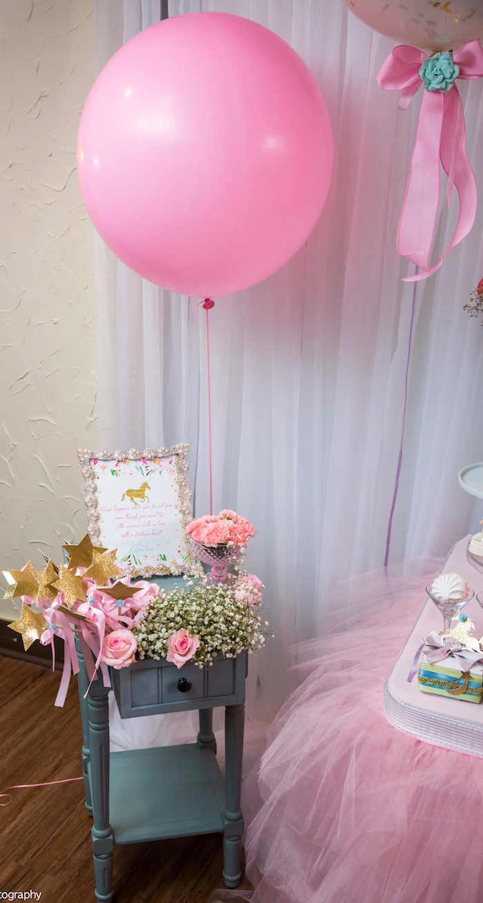 Unicorn 1St Birthday Party Ideas
 Kara s Party Ideas Baby Unicorn 1st Birthday Party