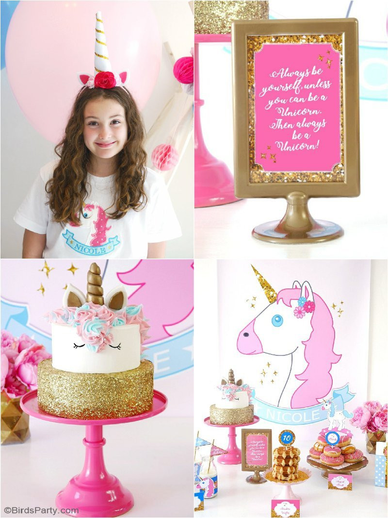 Unicorn Birthday Party Ideas Diy
 My Daughter s Unicorn Birthday Slumber Party Party Ideas