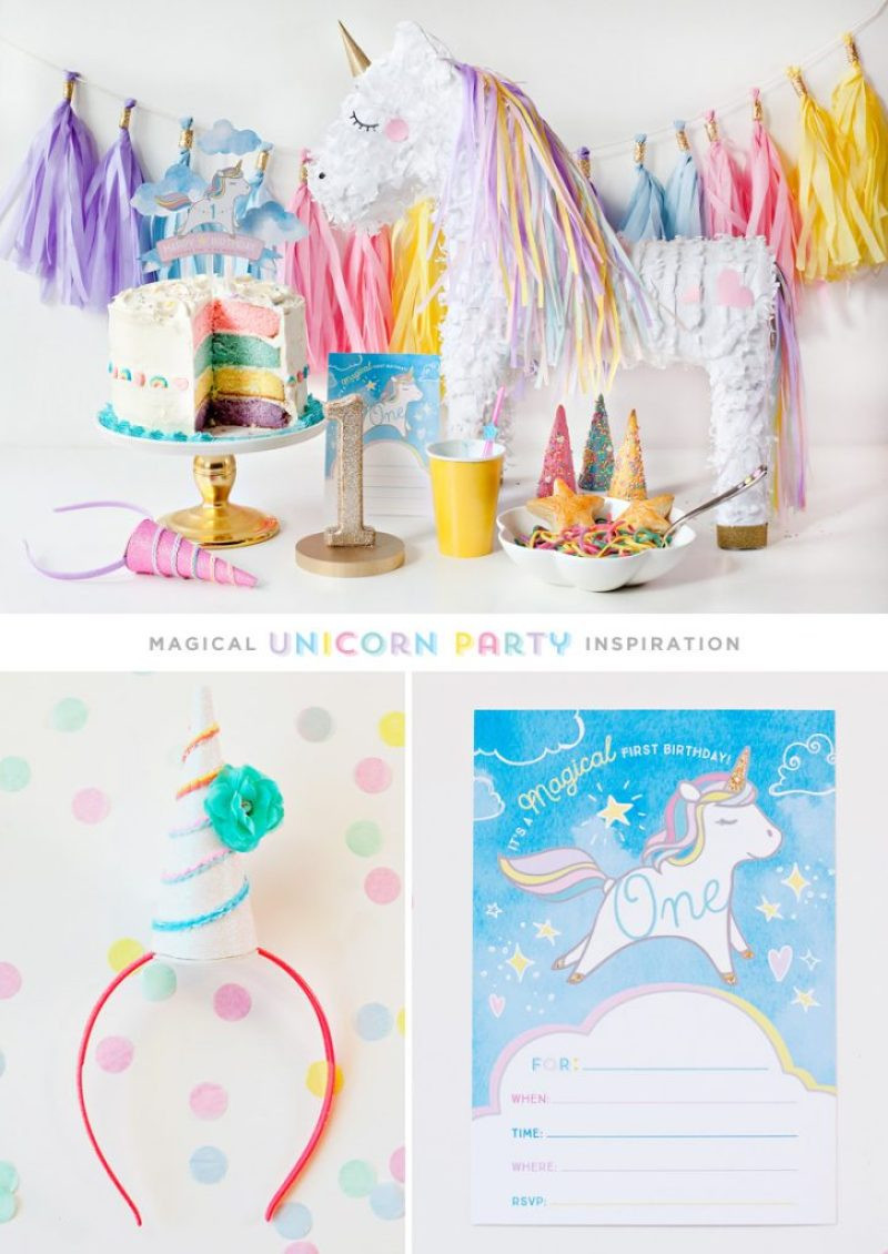 Unicorn Birthday Party Ideas Diy
 Simple & Sweet Unicorn Birthday Party Ideas Hostess