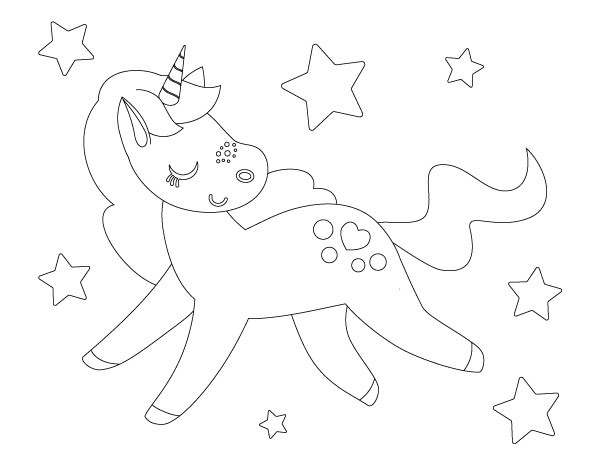 Unicorn Coloring Pages For Girls
 5 Printable Unicorn Coloring Pages