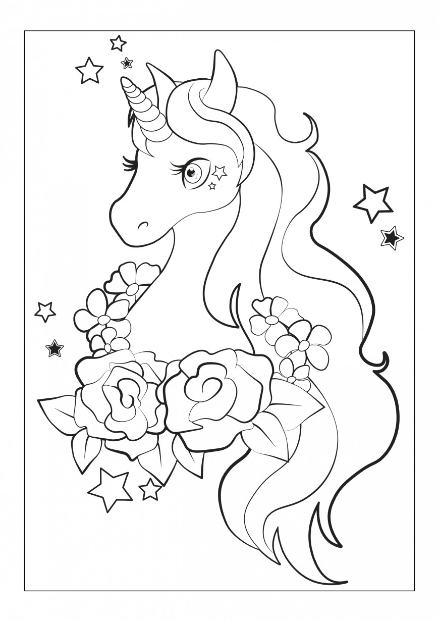 Unicorn Coloring Pages For Girls
 Cute unicorn coloring pages YouLoveIt