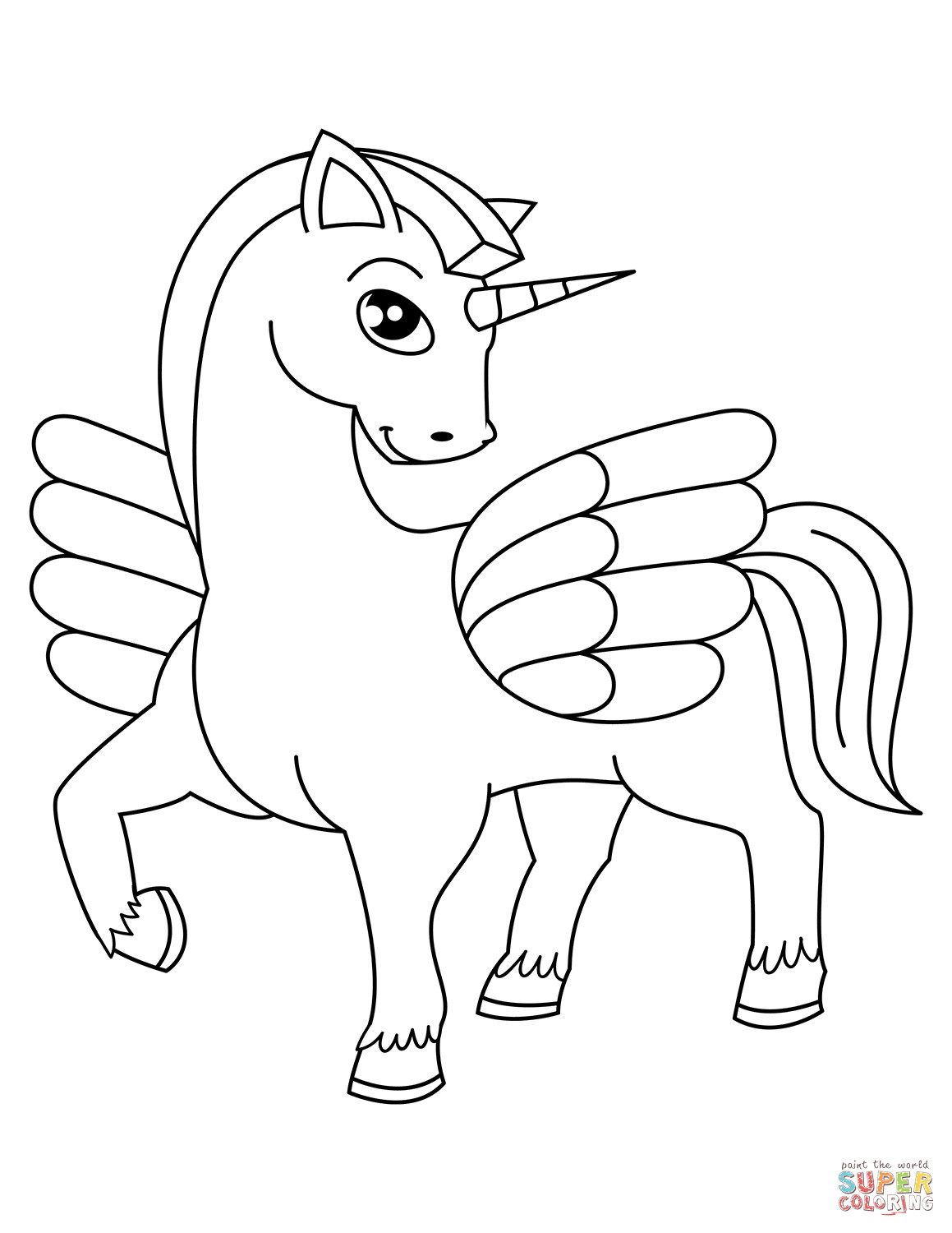 Unicorn Coloring Pages For Girls
 Cute Unicorn Printable Coloring Pages