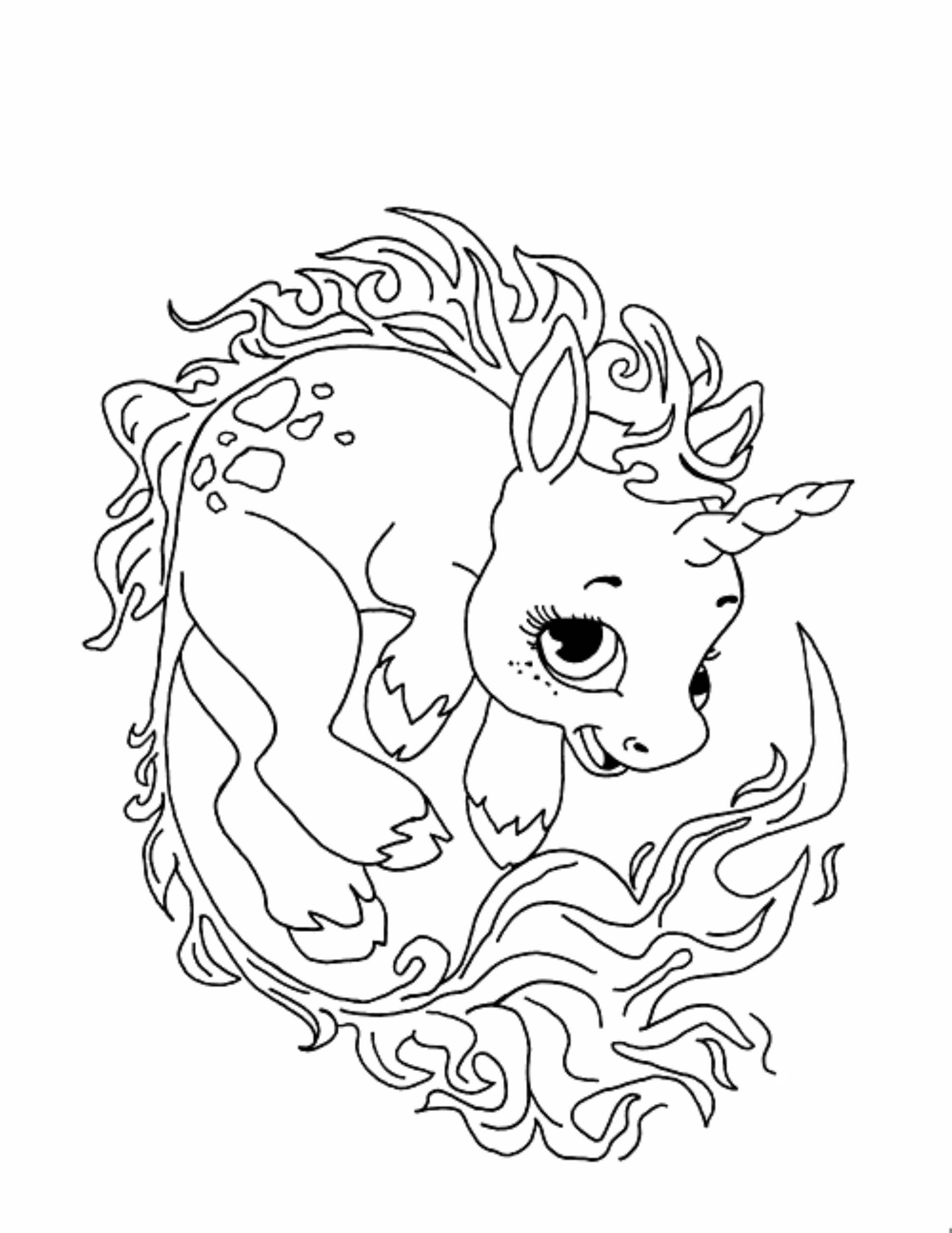 Unicorn Coloring Pages For Girls
 Print & Download Unicorn Coloring Pages for Children