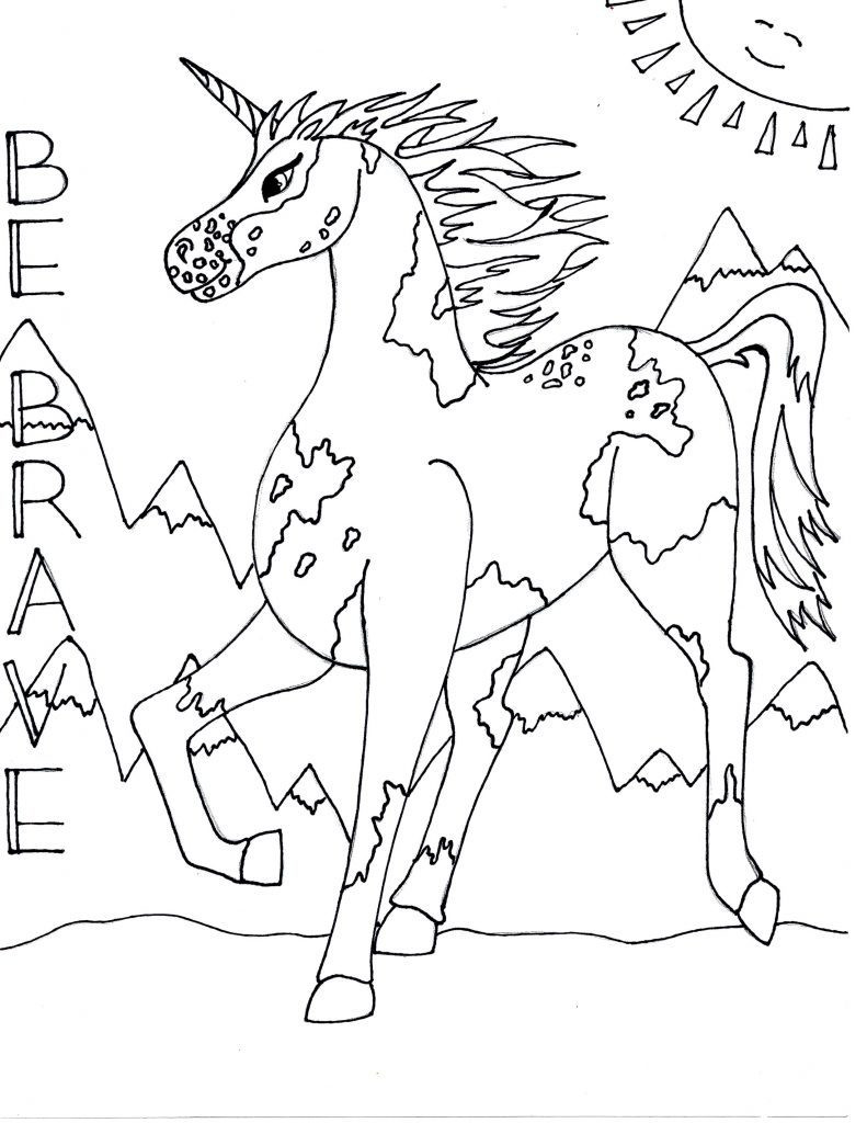 Unicorn Coloring Pages For Girls
 Unicorn Coloring Pages