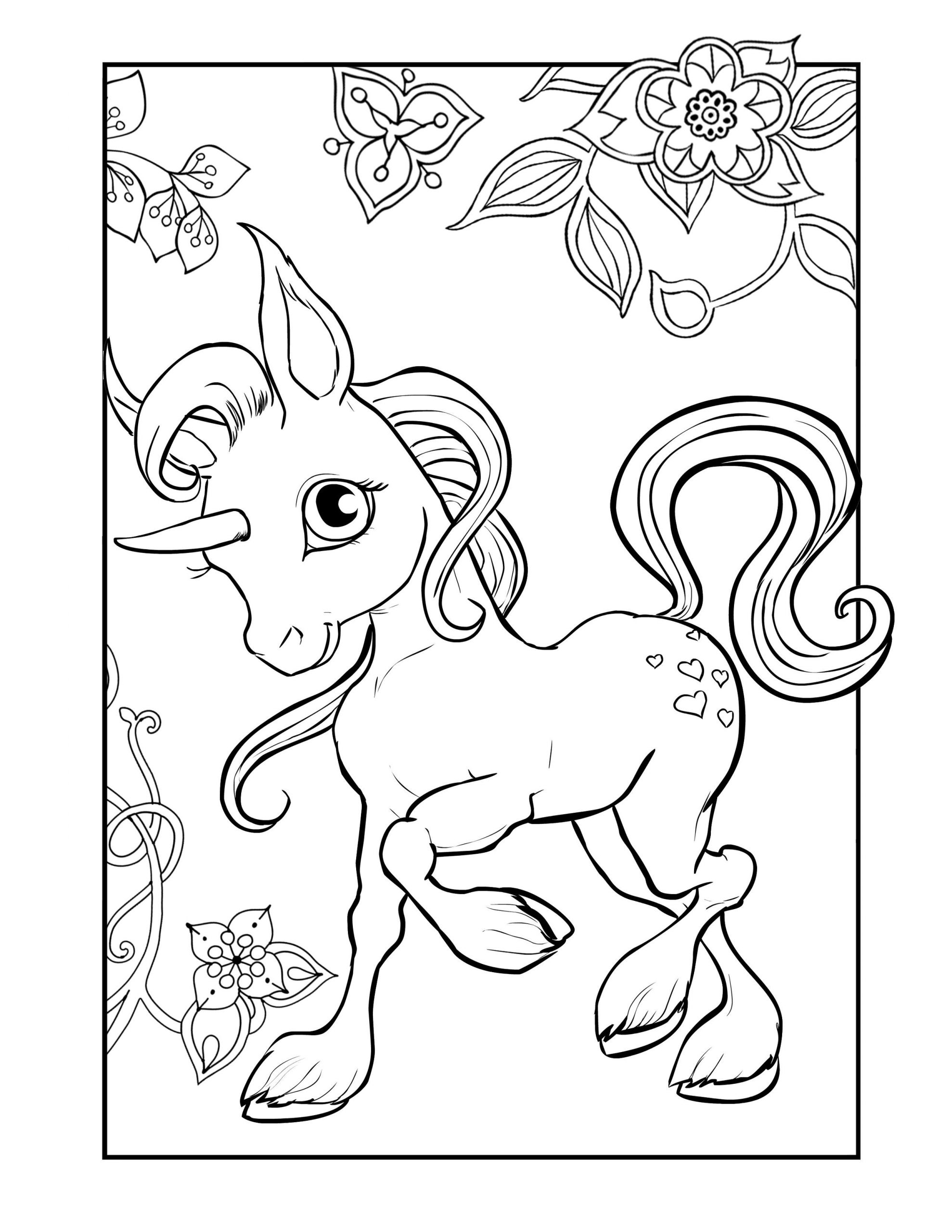 Unicorn Coloring Pages For Girls
 Unicorn To Color Pdf