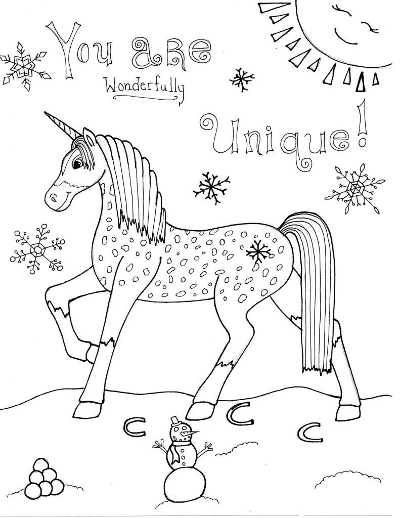 Unicorn Coloring Pages For Girls
 Unicorn Coloring Pages