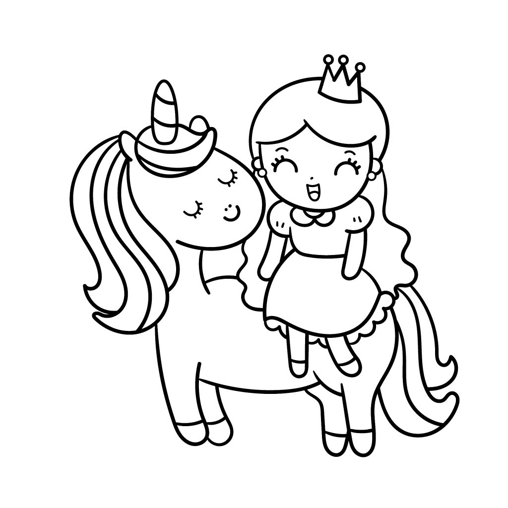 Unicorn Coloring Pages For Girls
 The Cutest Free Unicorn Coloring Pages line