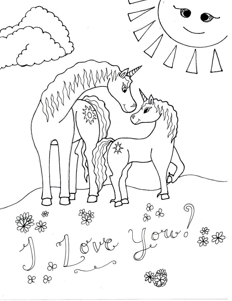 Unicorn Coloring Pages For Girls
 Unicorn Coloring Pages