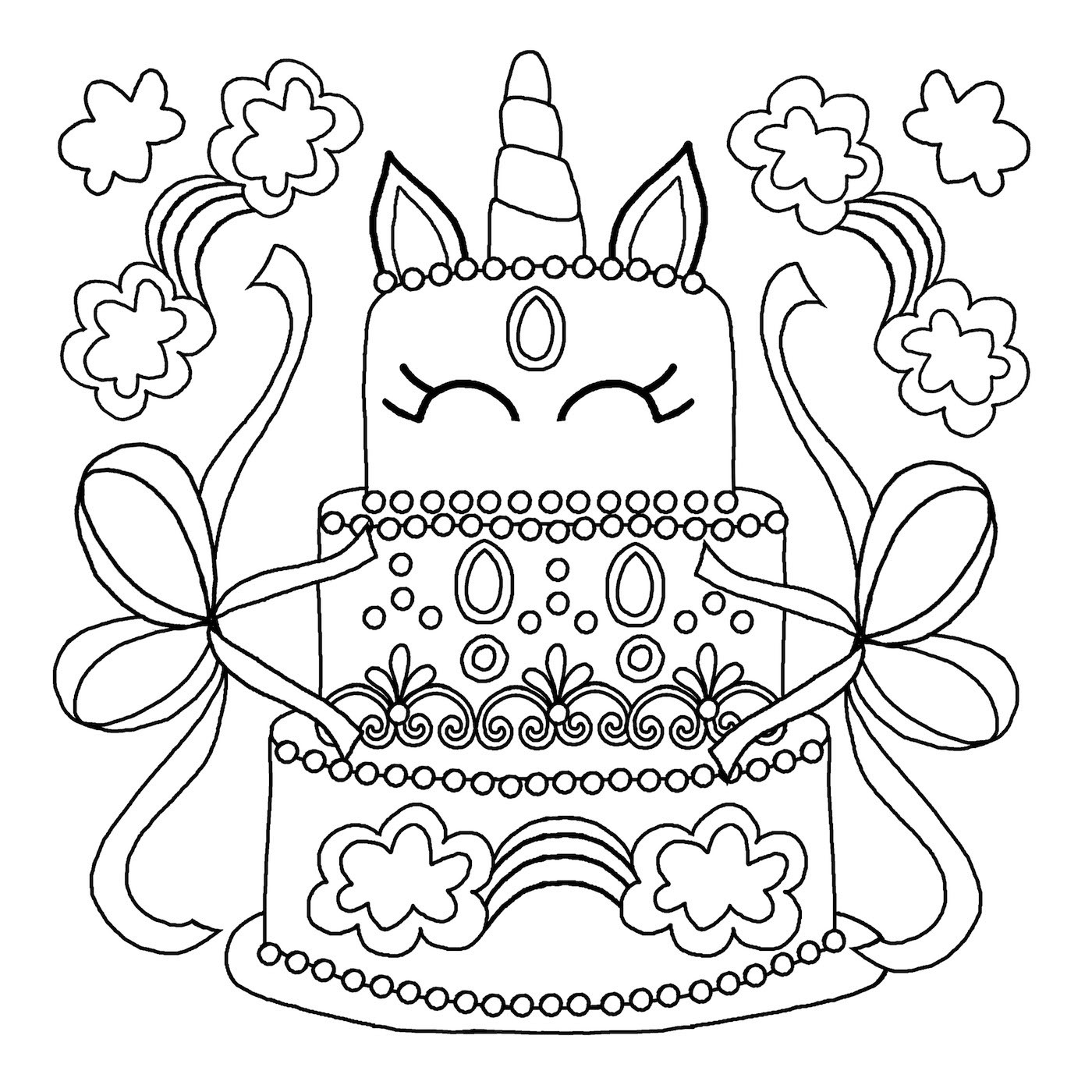 Unicorn Coloring Pages For Girls
 unicorn colouring book pages 3 Michael O Mara Books