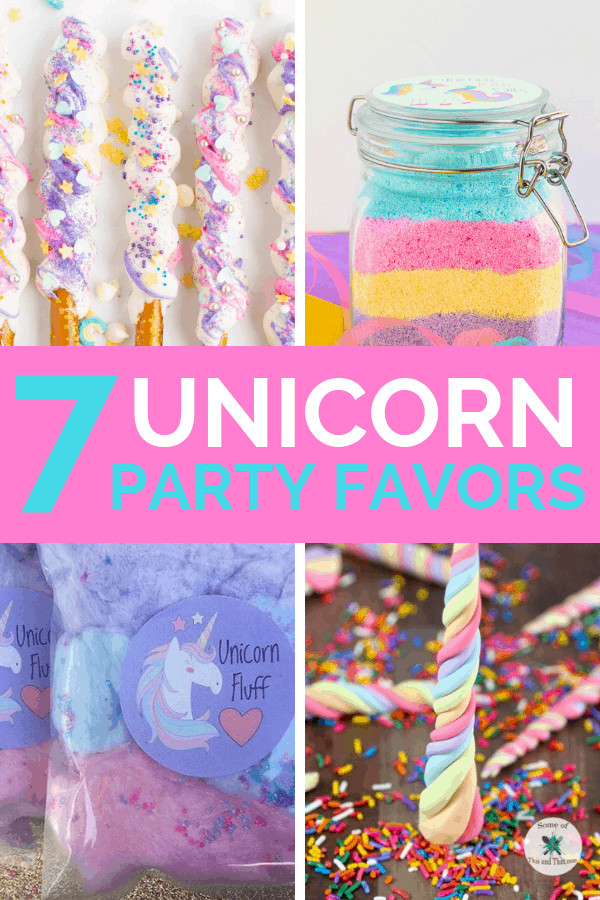 Unicorn Food Party Favor Ideas
 7 Unicorn Party Favors Mommyhooding