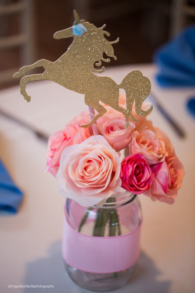 Unicorn Party Centerpiece Ideas
 Baby Unicorn Themed First Birthday Party Pretty My Party