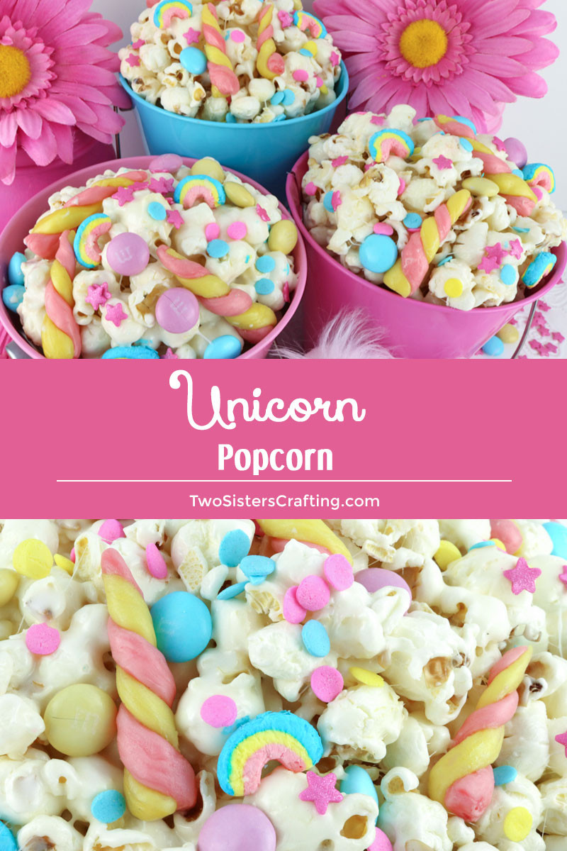 Unicorn Party Food Ideas Pony Tails
 Unicorn Popcorn Two Sisters