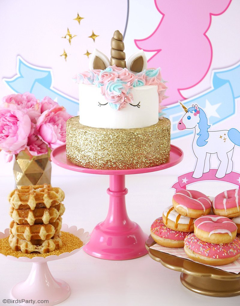 Unicorn Party Ideas Diy
 My Daughter s Unicorn Birthday Slumber Party Party Ideas