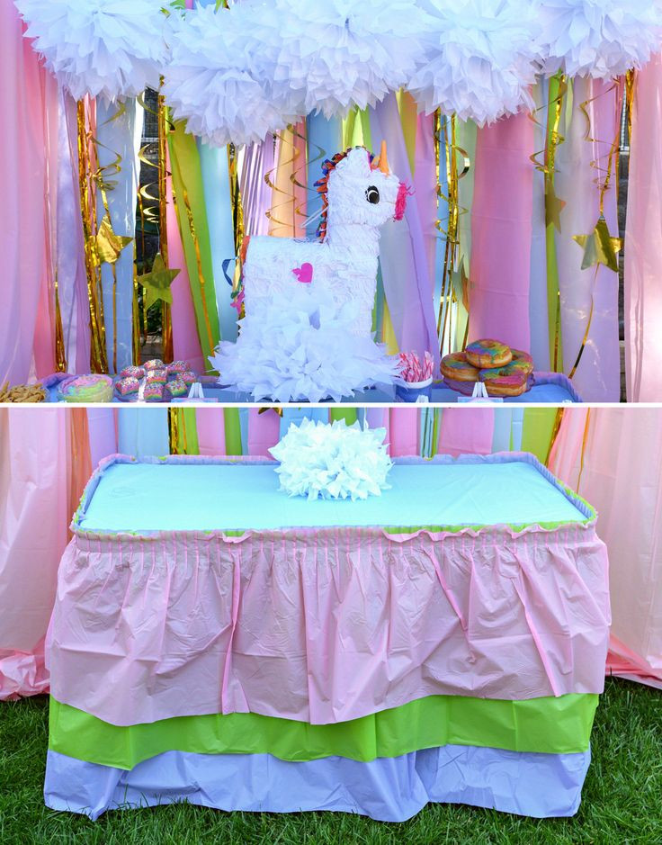 Unicorn Party Table Ideas
 129 best Unicorn Party Ideas images on Pinterest