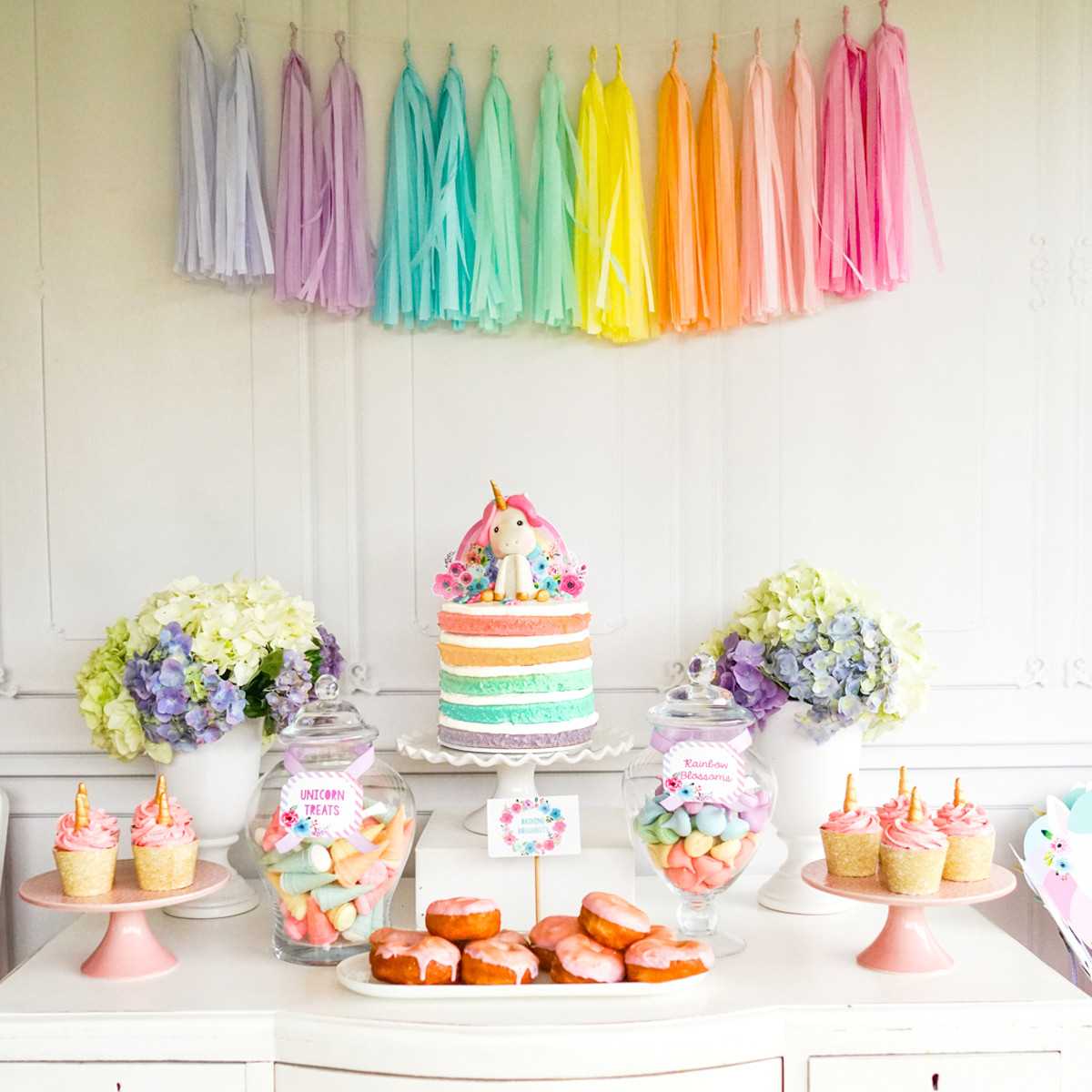 Unicorn Party Table Ideas
 Sophia s Pastel Unicorn Party Sunshine Parties