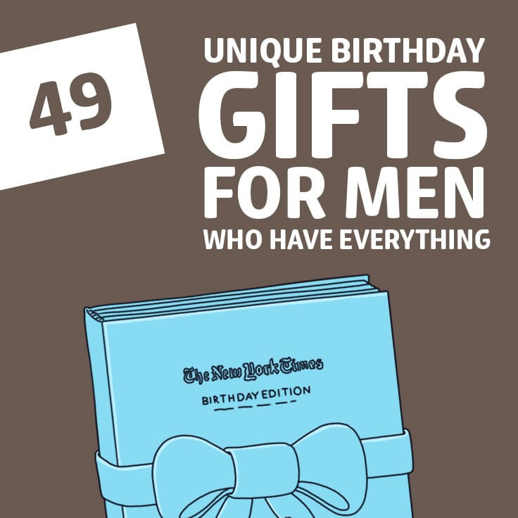 Unique Birthday Gifts For Men
 300 Unique Gifts for Men The Best Gift Ideas for Good