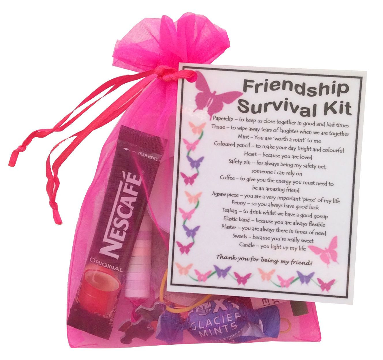 Unique Gift Ideas For Best Friend
 Details about Friendship BFF Best Friend Survival kit